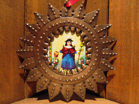 Mexican Tin Ornaments: Oxidized Nicho Frame