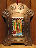 Mexican Tin Ornaments: Oxidized Nicho Frame