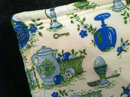 Millie's Hot Pads: Blue Kitchen (set of two)