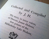 Collected and Compiled by J.H.: The Story of Deacon James Holmes