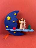 German Christmas Ornament: Angel on Cloud with Cello