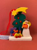 German Christmas Ornament: Tree with Angel & Toys
