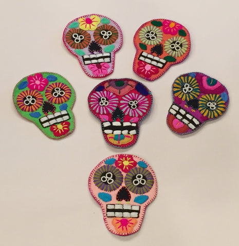 Mexican Embroidered Calacas